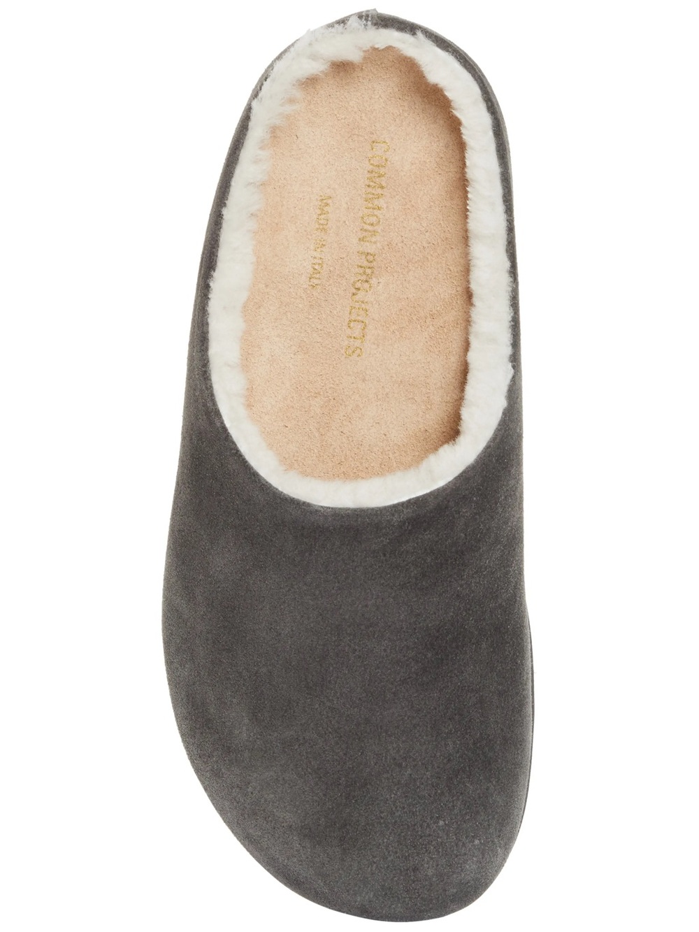 NWOT COMMON PROJECTS Suede & Genuine Shearling Clog Dark Grey 10 US / 40 EU